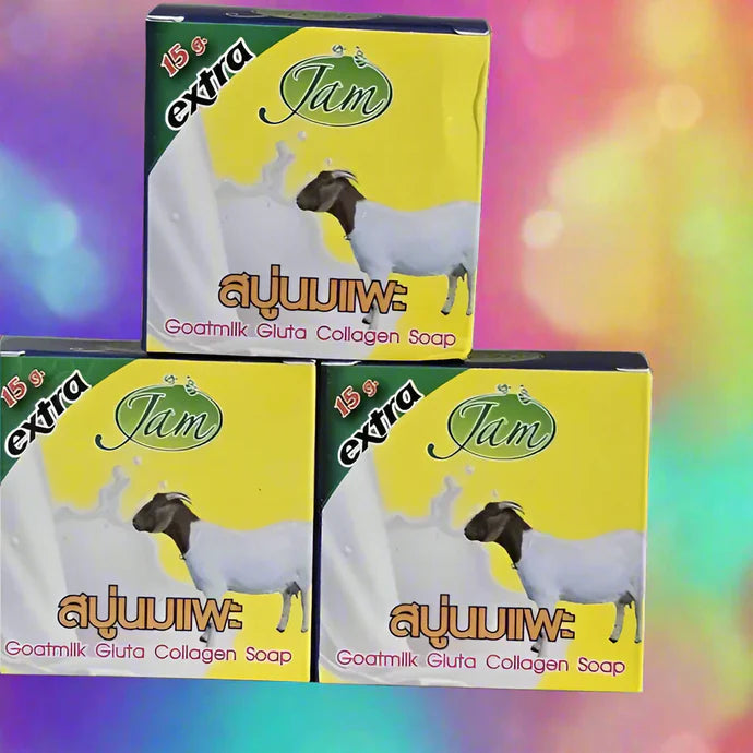 Extra Jam goat Milk Gluta Collagen Soap 15g x3