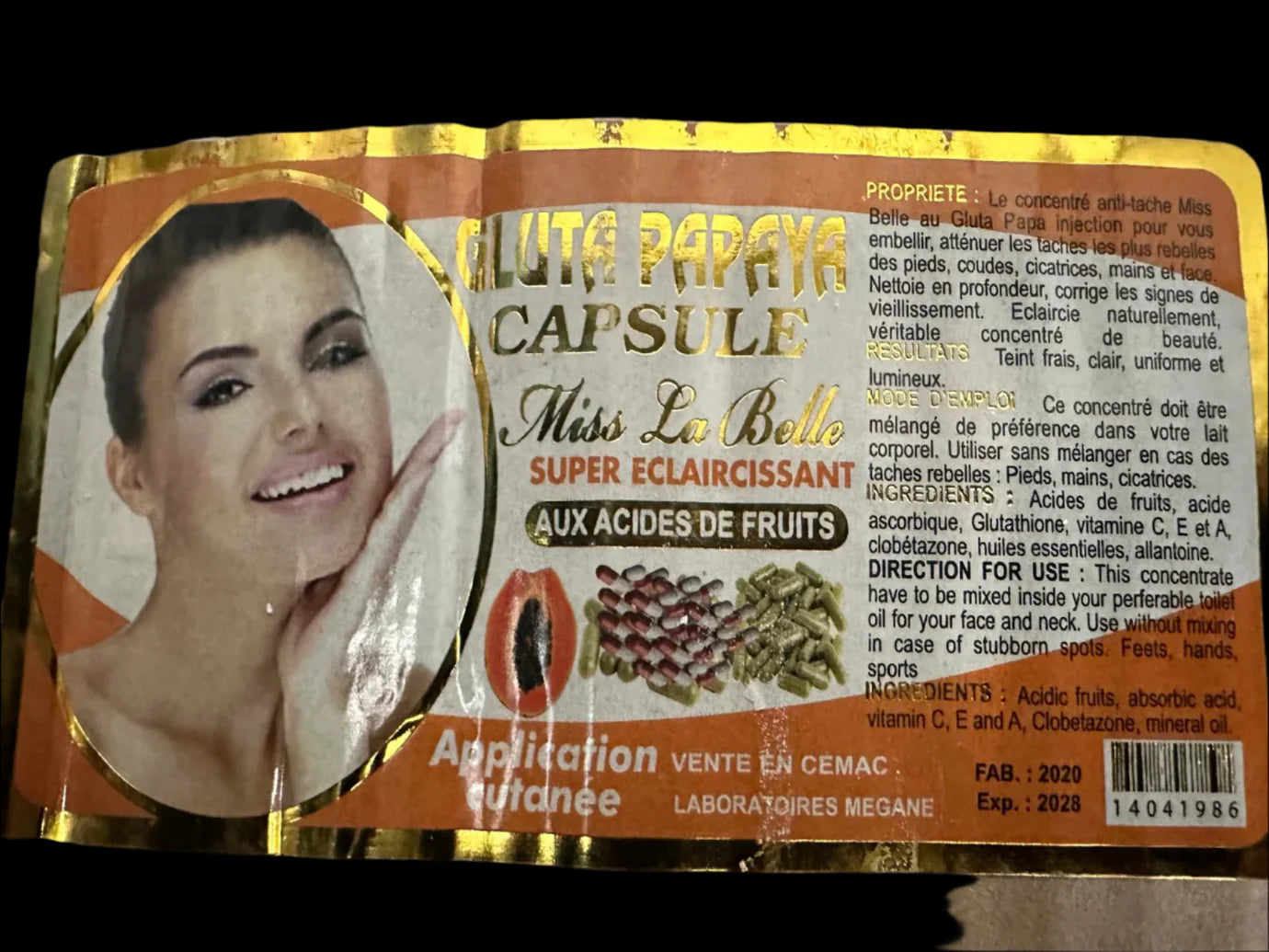Gluta Papaya Serum Miss La Belle