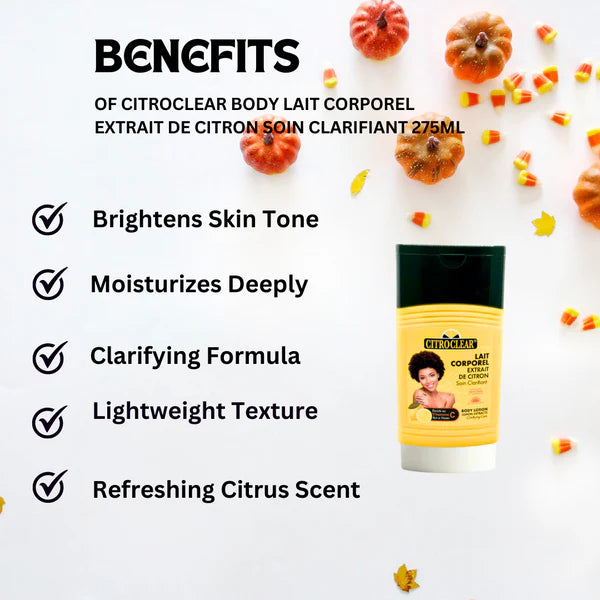 Citroclear Body Lait Corporel Extrait De Citron Soin Clarifiant 275ml