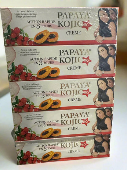 papaya Kojic MC Cream lightening fast action (5 PACK)