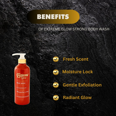 Extreme Glow strong lightening Body Wash 27 oz / 750ml - Kismet Beauty Brands