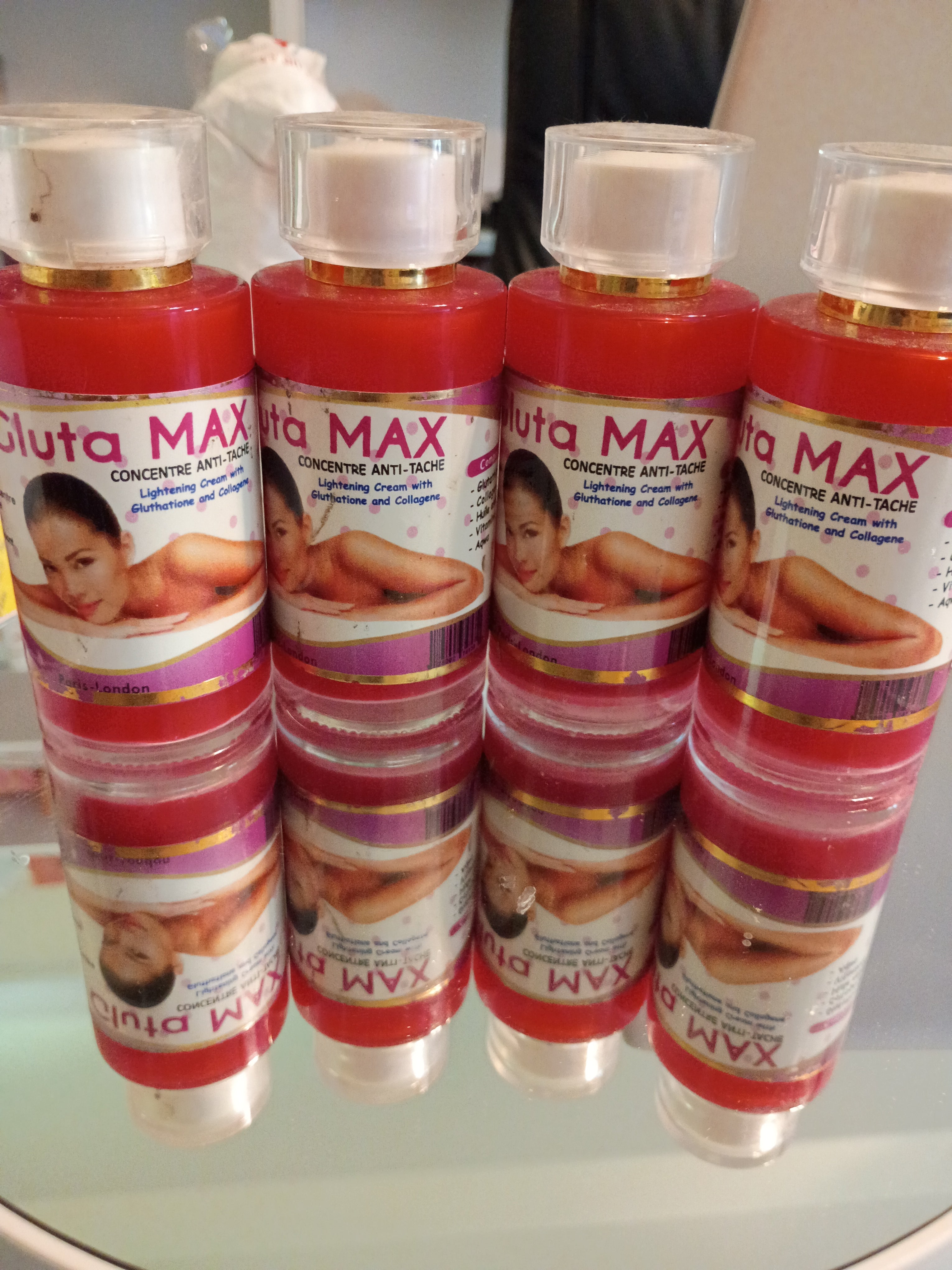 Gluta Max Concentrate Anti-Taches Brightening Cream with Glutathione, Collagen &amp; Essential Oils