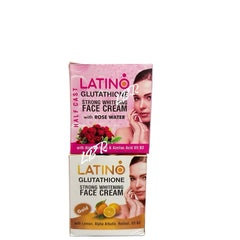 LATINO face cream with vitamin E, C, GLUTATHIONE , ALPHA ARBUTIN. STRONG WHITENING FACE CREAM, CLEARS SUNBURN & HYPERPIGMENTATION