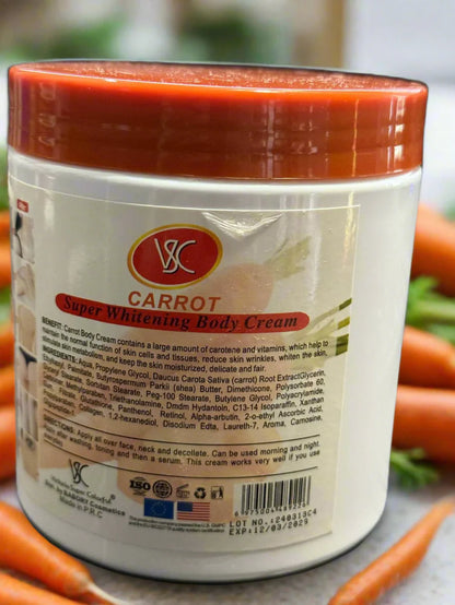 VSC Carrot Super Whitening Body Cream 500 Grm 7 Days