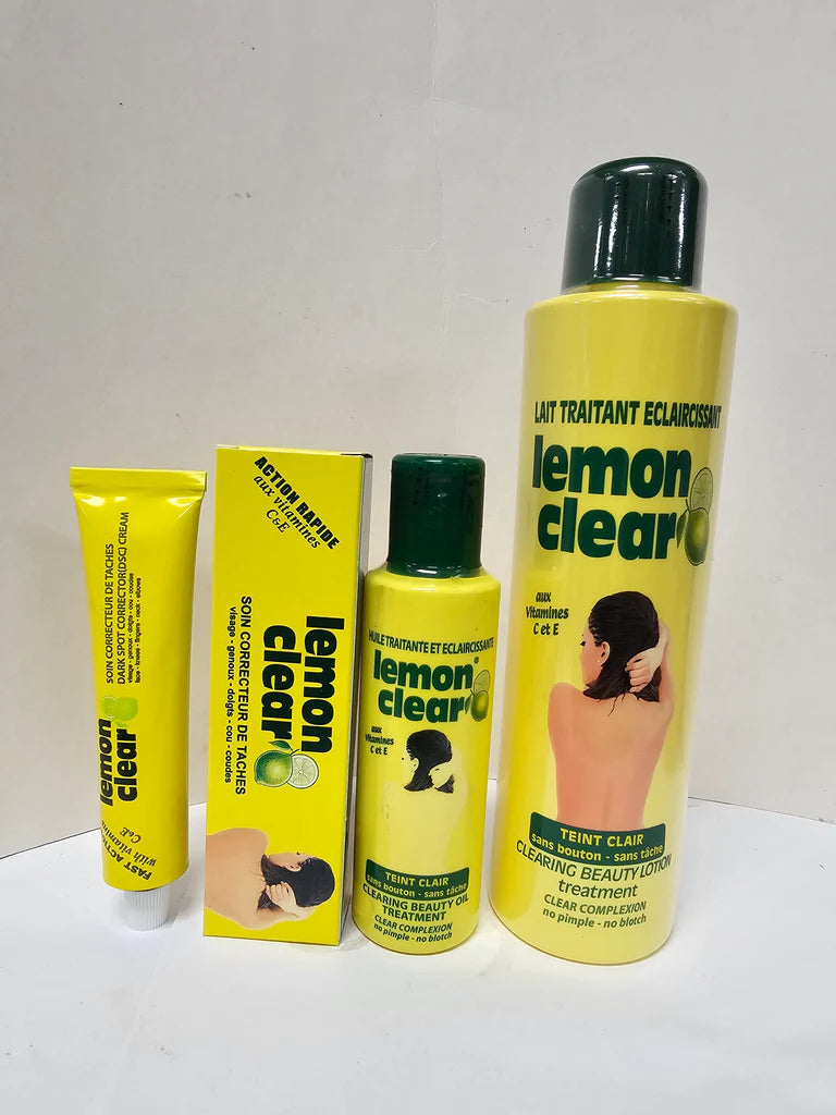 Lemon Clear Clearing Beauty Lotion – Moisturizing Skin Care (500 ml, 3 Pack)