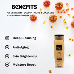 GLUTA WHITE GLUTATHIONE & COLLAGEN CLARIFYING SHOWER GEL 500 ML