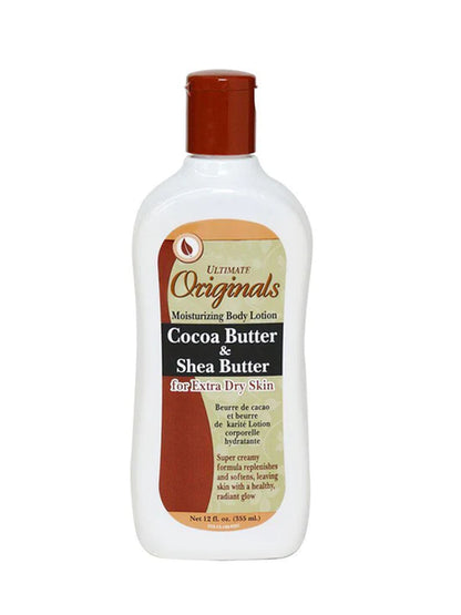 Ultimate Originals Cocoa Butter &amp; Shea Butter For Extra Dry Skin Moisturizing Body Lotion 355ml ULTIMATE ORIGINALS