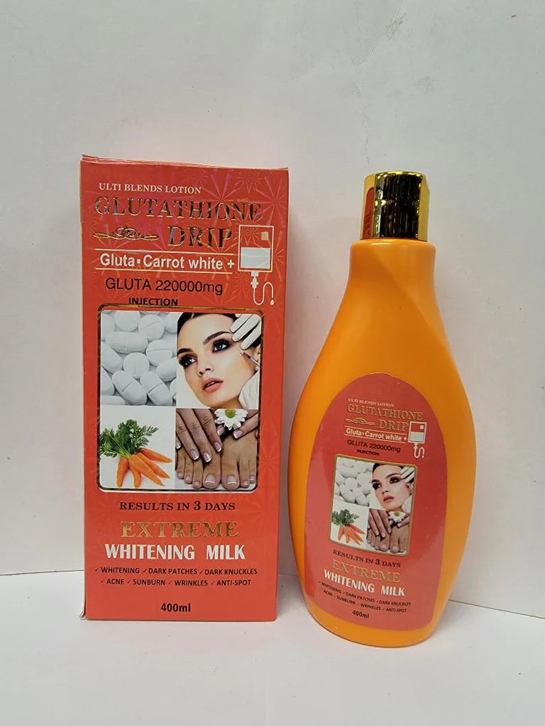 Glutathione Drip whitening Body Milk 400ml/pure whitenin Glutathione Drip