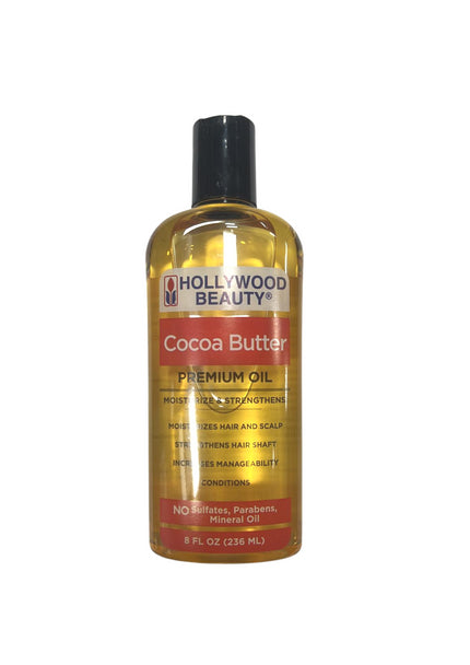 Hollywood Beauty Cocoa Butter Oil Moisturize 8 fl oz HOLLYWOOD BEAUTY