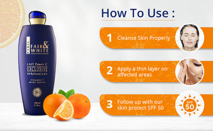 Fair &amp; White Exclusive Whitenizer Lotion Vit-C 17 oz / 500 ml Fair &amp; White Exclusive
