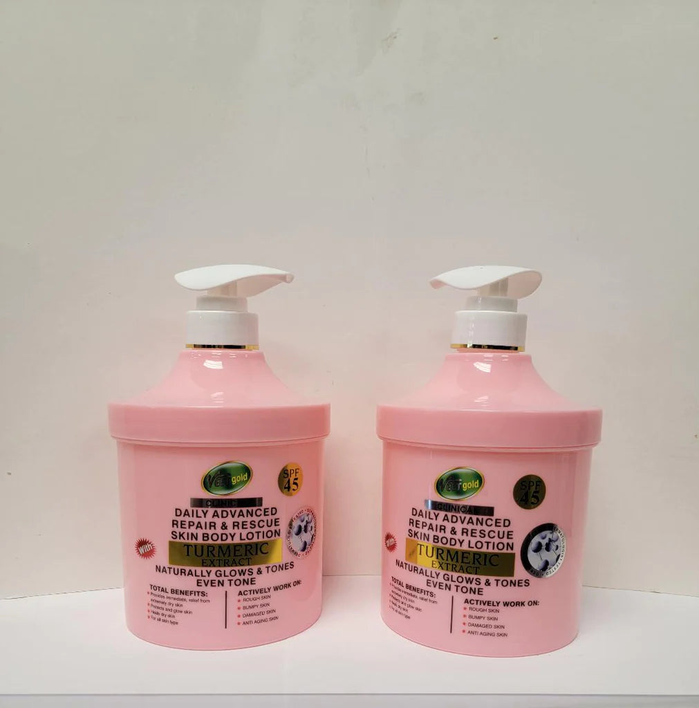 Veet Gold Daily Advanced Repair &amp; Rescue Skin Body Lotion 500ml Tumeric Extract VEETGOLD