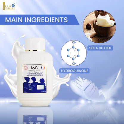 Fair &amp; White Original Body Clearing Milk - Lightens Dark Areas - 485ml/ 17.6 fl oz FAIR &amp; WHITE ORIGINAL