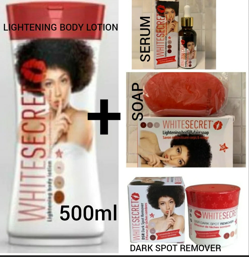 WHITE SECRET LIGHTENING BODY LOTION (4 PACK) white secret