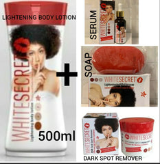 WHITE SECRET LIGHTENING BODY LOTION (4 PACK) white secret