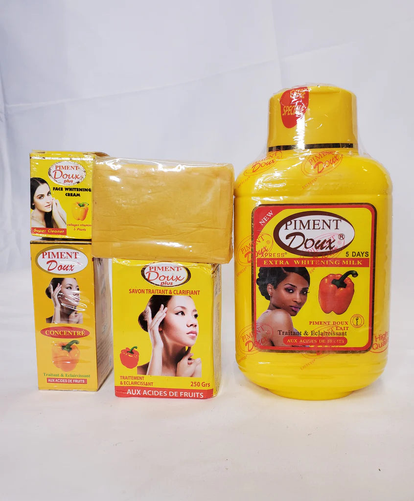 PIMENT DOUX CONCENTRATED EXTRA WHITENING MILK 4 PIC SET