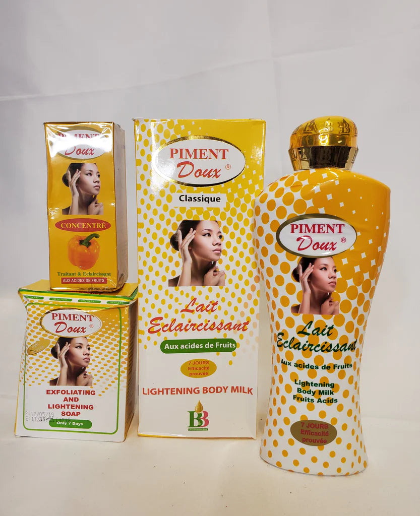 Piment Doux Lighening Body Milk + Serum + Soap PIMENT DOUX