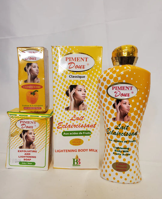 Piment Doux Lighening Body Milk + Serum + Soap PIMENT DOUX