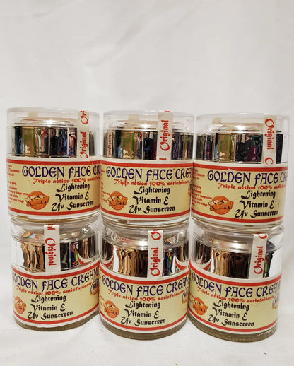 GOLDEN FACE BEAUTY MILK SUPER LIGHTENING BODY MILK TRIPLE ACTION + FACE CREAM RoyalGlow Organics