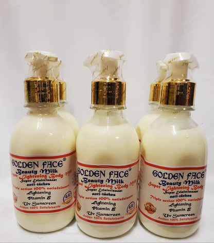 GOLDEN FACE BEAUTY MILK SUPER LIGHTENING BODY MILK RoyalGlow Organics