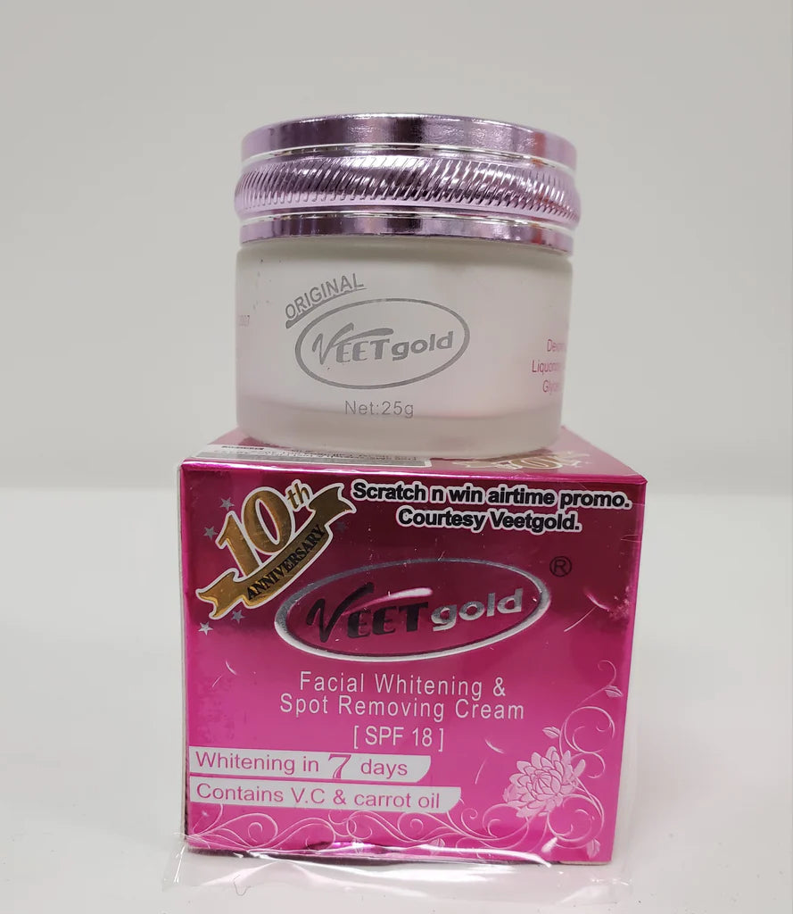 VEETGOLD FACIAL WHITENING &amp;SPOT REMOVING CREAM VEETGOLD