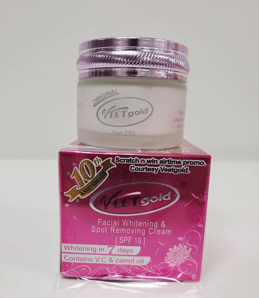 VEETGOLD FACIAL WHITENING &SPOT REMOVING CREAM VEETGOLD