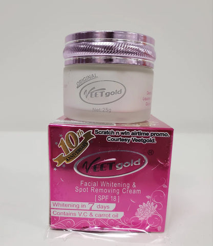 VEETGOLD FACIAL WHITENING &amp;SPOT REMOVING CREAM VEETGOLD