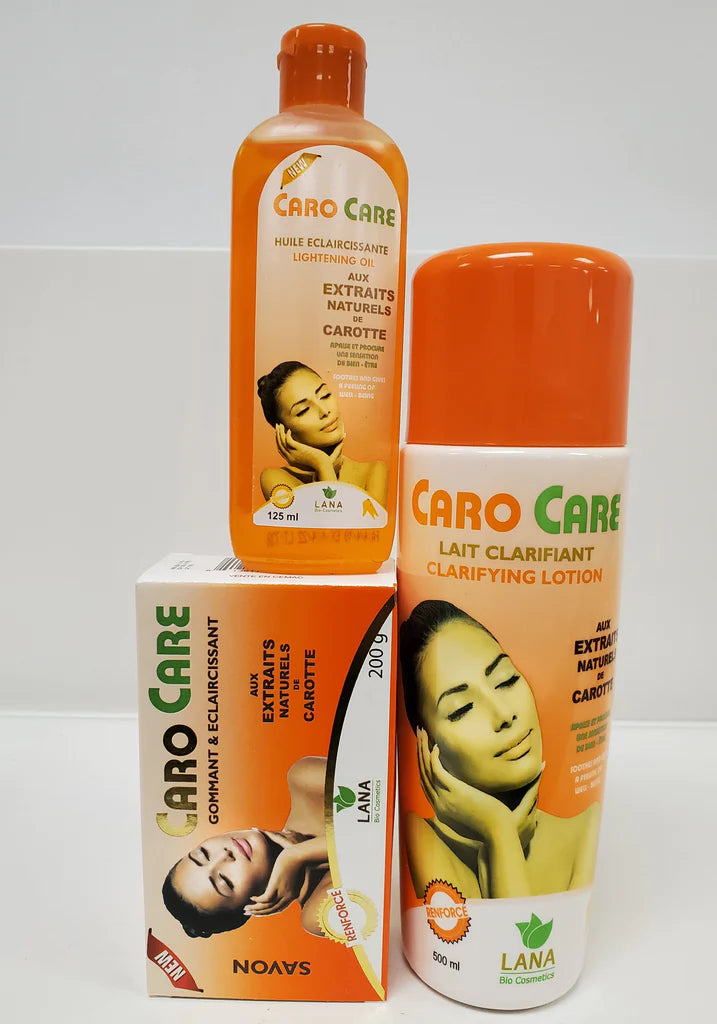 CARO CARE LIGHENING BODY LOTION + SOAP + OIL caro care