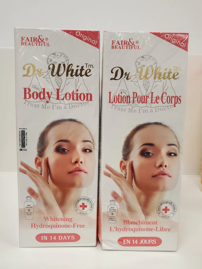 FAIR & BEAUTIFUL DR WHITE WHITENING BODY CREAM RoyalGlow Organics