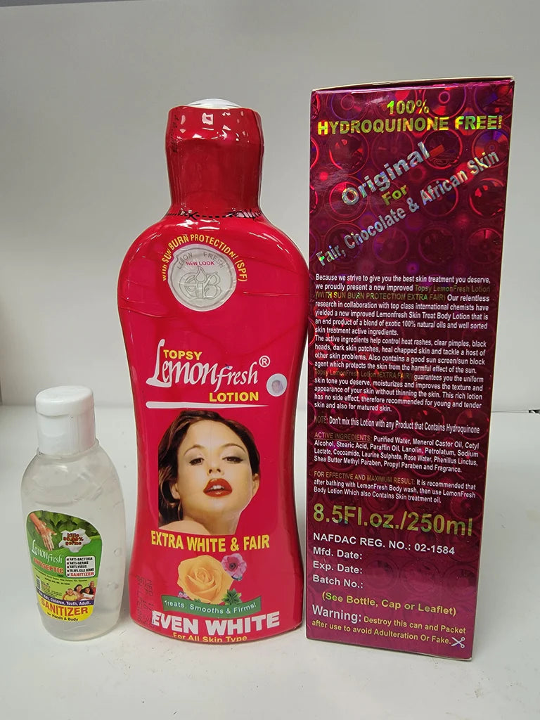 Topsy LemonFresh lotion Extra White &amp;Fair Topsy LemonFresh