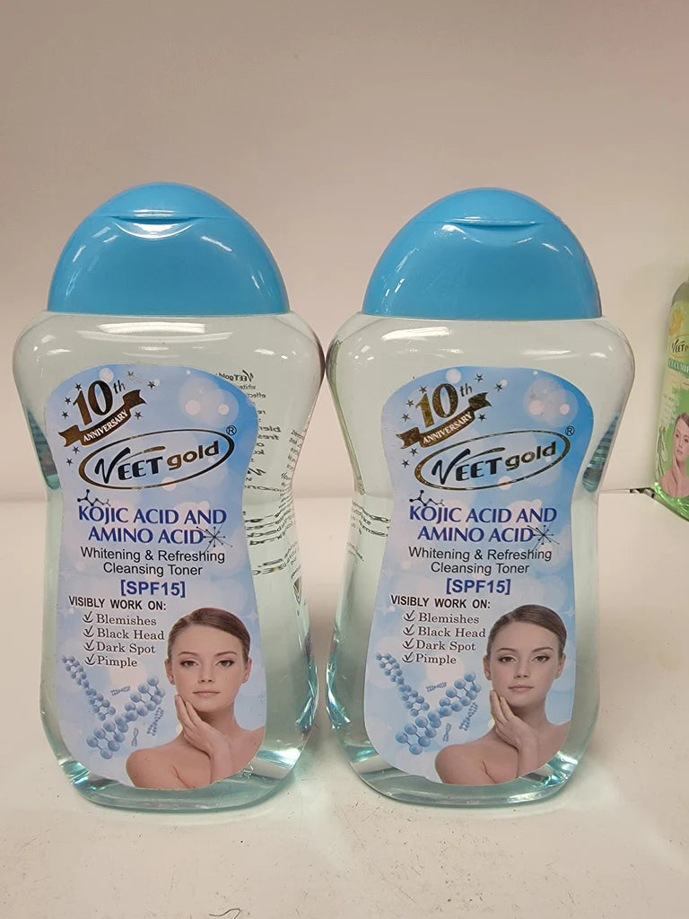 Veetgold whitening &amp; refreshing cleaning toner spf15 VEETGOLD