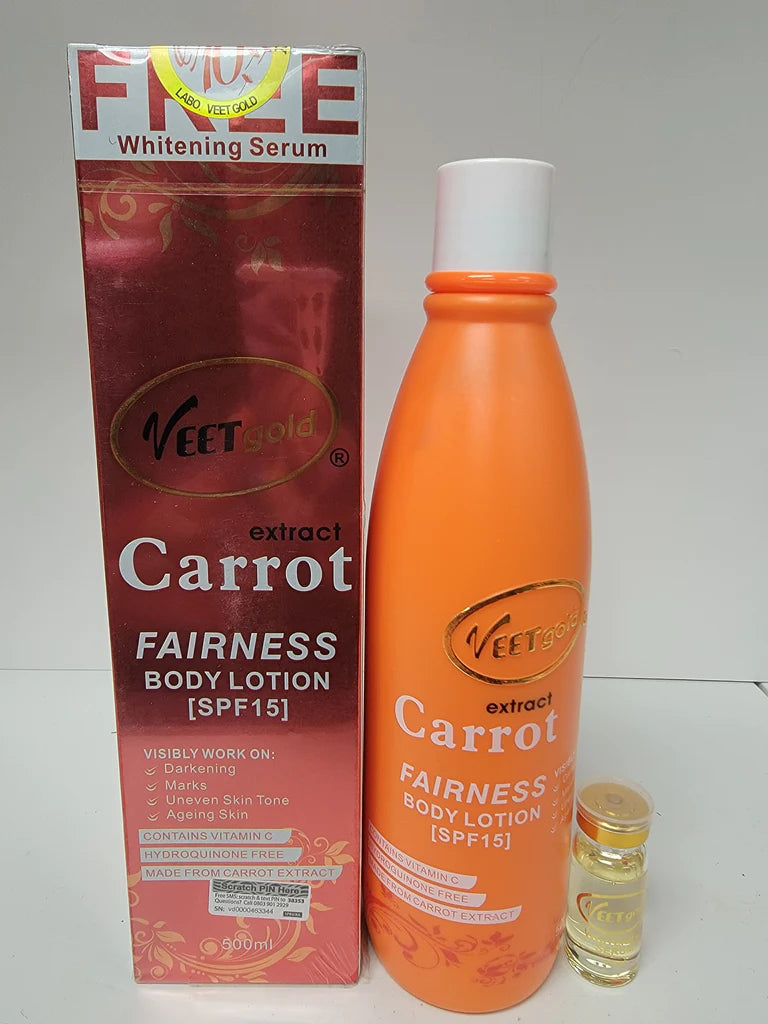 VEETGOLD CARROT EXTRACT FIRMING BODY LOTION VEETGOLD