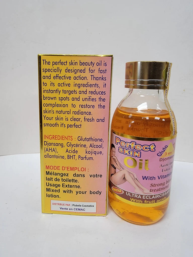 Perfect Skin Oil Gluta Kojic 3 in 1 With Vitamin E &amp; C Strong Bleaching Treatment RoyalGlow Organics
