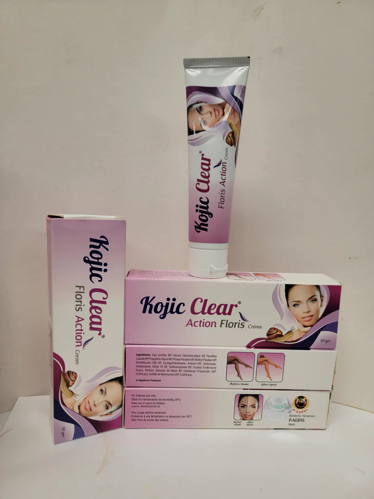 Kojic Clear Floris Fast Action Cream 50g (Pack of 3) KOJIC CLEAR