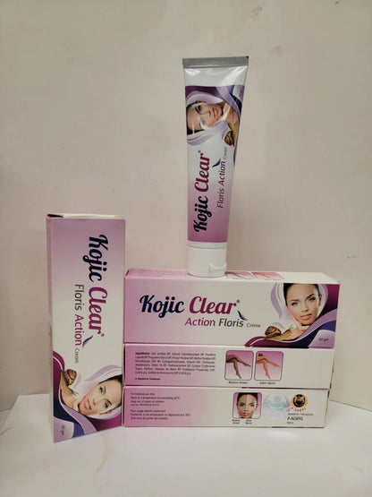 Kojic Clear Floris Fast Action Cream 50g (Pack of 3) KOJIC CLEAR