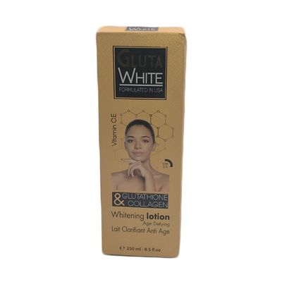 Gluta White Glutathione &amp; Collagen Whitening Lotion 8.5floz Gluta white