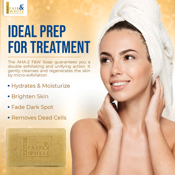 Fair & White Savon AHA-2 Exfoliating and Brightening Soap 7 oz / 200 gr FAIR & WHITE ORIGINAL