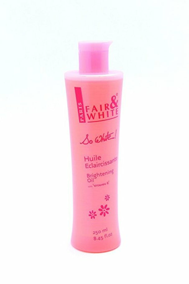Fair & White Brightening Oil with Vitamin E 8.45 oz fair and white so white