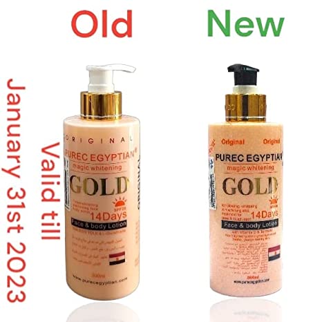PUREC EGYPTIAN GOLD MAGIC WHITENING LOTION PURE EGYPTIAN MAGIC