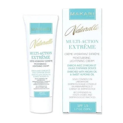 Makari Multi-Action Moisturising Lightening Tube Cream with Argan Oil&amp;Sweet Almond Oil SPF 15 1.7oz/50ml Makari