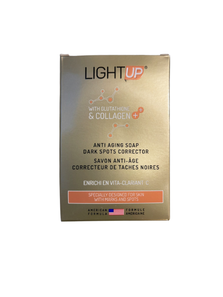 light up with glutathione and collagen LIGHTUP Anti Aging Soap 200g