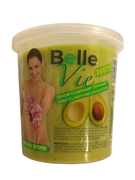 Belle Vie Avocat Soap Clarifying Exfoliating 670g BELLE VIE