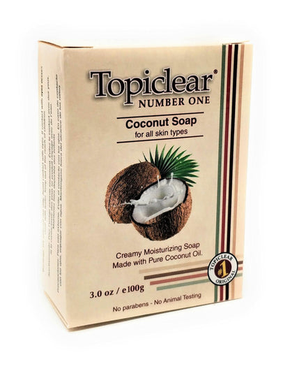 Topiclear Number One Coconut Soap 3oz Topiclear