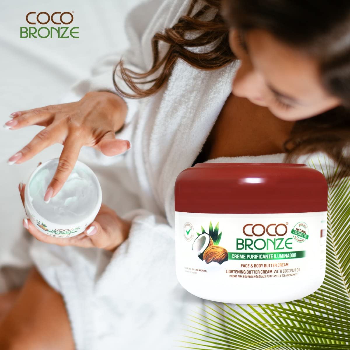 COCO BRONZ Lightening and Protector Jar Cream 10 oz / 300ml COCO Clear