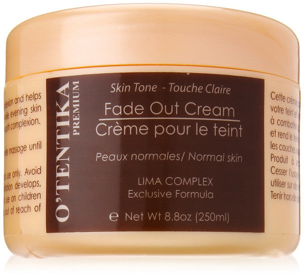 O'tentika Skin Tone Fade Out Cream Brown Jar 8.45 oz O'TENTIKA