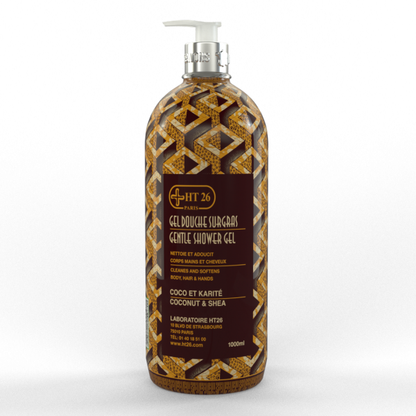 HT26 GENTLE Shower Gel w/ COCONUT &amp; SHEA 33.8oz / 1000ml HT26