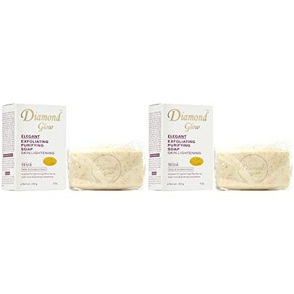 Diamond Glow Elegant Exfoliating Purifying Skin Lightening Soap Diamond Glow