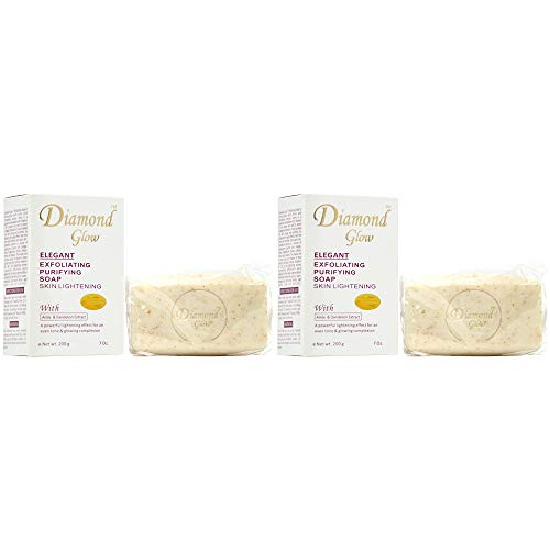 Diamond Glow Elegant Exfoliating Purifying Skin Lightening Soap Diamond Glow