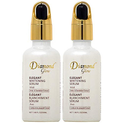 Diamond Glow Elegant Whitening Serum 1 oz / 50ml x1 Diamond Glow