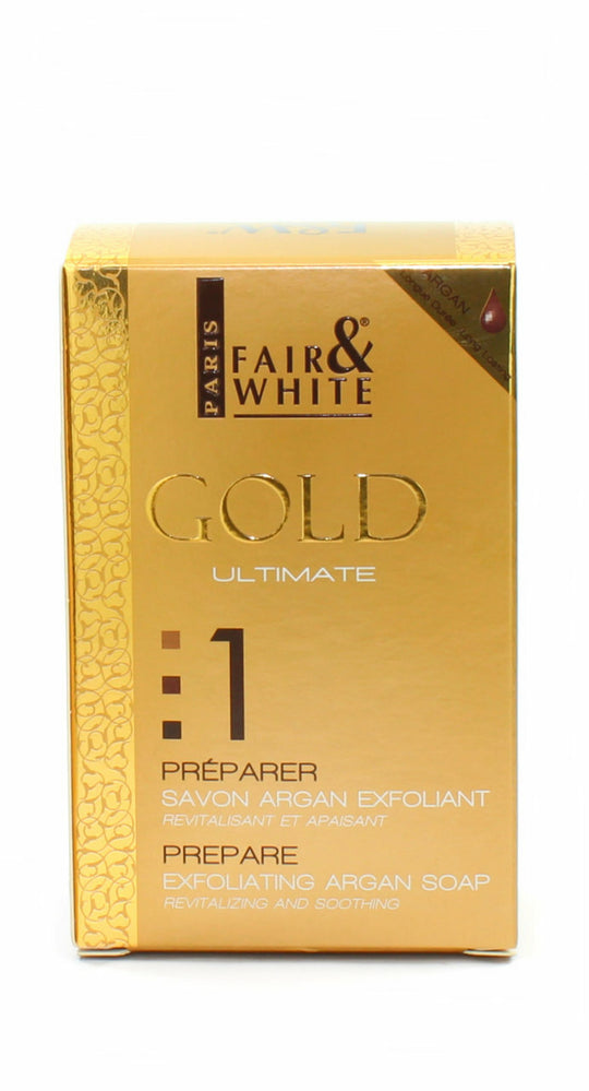Fair & White #553 Gold Exfoliating Argan(#1) Soap 7 oz / 200g Fair & White Gold