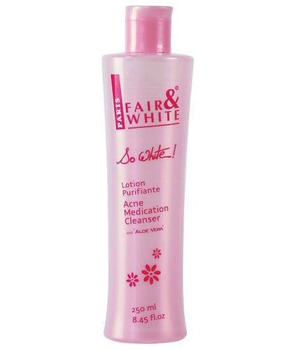Fair &amp; White So White Acne Medication Cleanser 250 ml fair and white so white